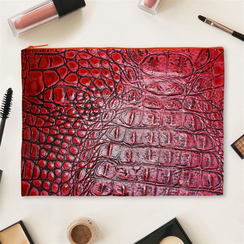 Ll Alligator Red Cosmetic Bag (XL) from ArtsNow.com Front