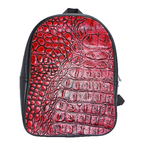 Ll Alligator Red School Bag (Large) from ArtsNow.com Front