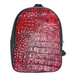 Ll Alligator Red School Bag (Large)