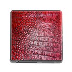 Ll Alligator Red Memory Card Reader with Storage (Square)