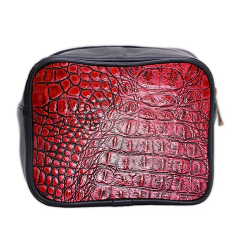 Ll Alligator Red Mini Toiletries Bag (Two Sides) from ArtsNow.com Back