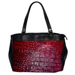 Ll Alligator Red Oversize Office Handbag (One Side)