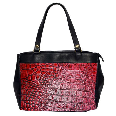 Ll Alligator Red Oversize Office Handbag (Two Sides) from ArtsNow.com Front