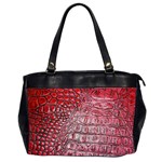 Ll Alligator Red Oversize Office Handbag (Two Sides)