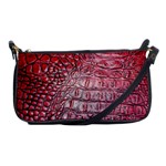 Ll Alligator Red Shoulder Clutch Bag