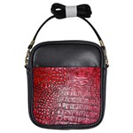 Ll Alligator Red Girls Sling Bag