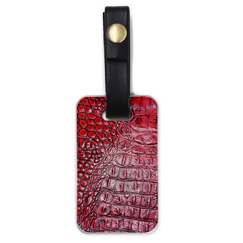 Ll Alligator Red Luggage Tag (one side) from ArtsNow.com Front