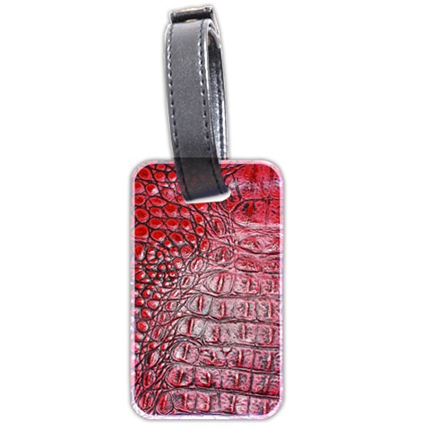 Ll Alligator Red Luggage Tag (two sides) from ArtsNow.com Front