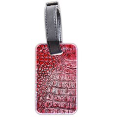 Ll Alligator Red Luggage Tag (two sides) from ArtsNow.com Back