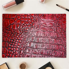 Ll Alligator Red Cosmetic Bag (XXL) from ArtsNow.com Back