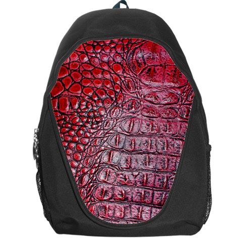 Ll Alligator Red Backpack Bag from ArtsNow.com Front