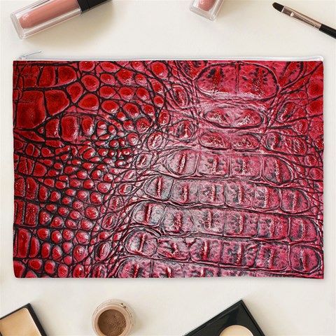 Ll Alligator Red Cosmetic Bag (XXXL) from ArtsNow.com Front