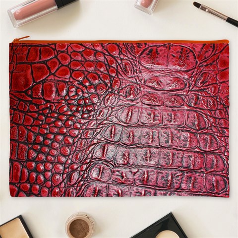 Ll Alligator Red Cosmetic Bag (XXXL) from ArtsNow.com Front