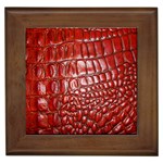 Ll Alligator Natural Color Framed Tile