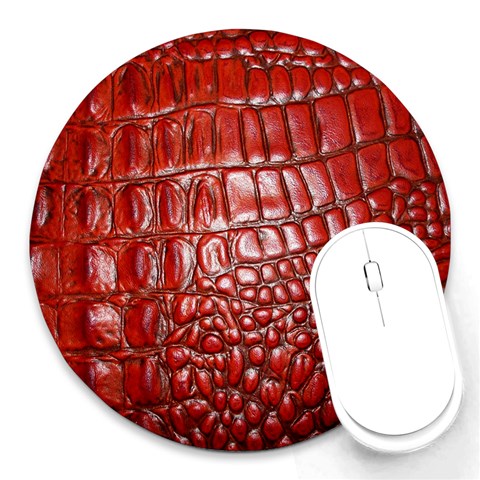 Ll Alligator Natural Color Round Mousepad from ArtsNow.com Front