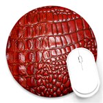 Ll Alligator Natural Color Round Mousepad