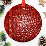 Ll Alligator Natural Color Ornament (Round)