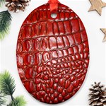 Ll Alligator Natural Color Ornament (Oval)