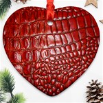 Ll Alligator Natural Color Ornament (Heart)