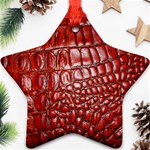 Ll Alligator Natural Color Ornament (Star)