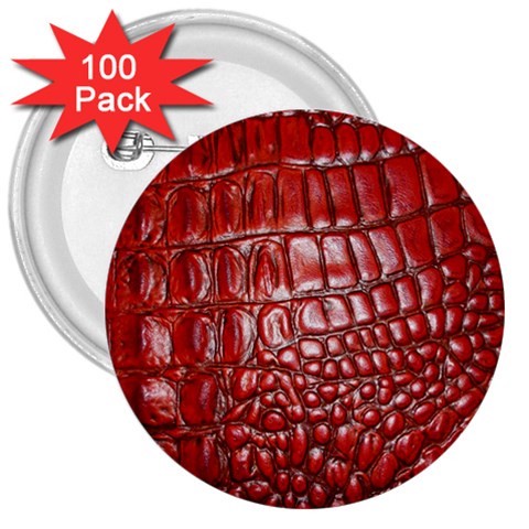 Ll Alligator Natural Color 3  Button (100 pack) from ArtsNow.com Front