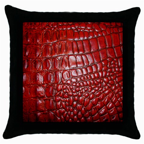 Ll Alligator Natural Color Throw Pillow Case (Black) from ArtsNow.com Front