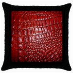 Ll Alligator Natural Color Throw Pillow Case (Black)