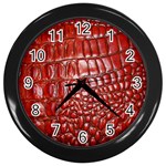 Ll Alligator Natural Color Wall Clock (Black)