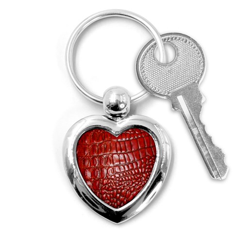 Ll Alligator Natural Color Key Chain (Heart) from ArtsNow.com Front