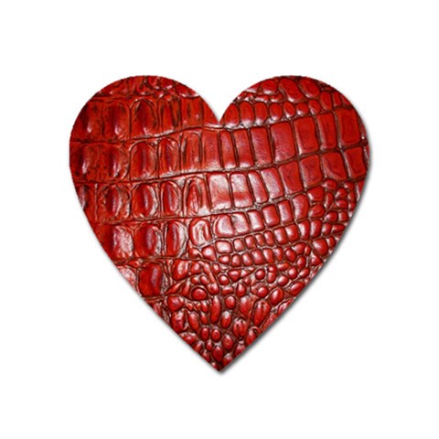 Ll Alligator Natural Color Magnet (Heart) from ArtsNow.com Front