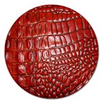 Ll Alligator Natural Color Magnet 5  (Round)