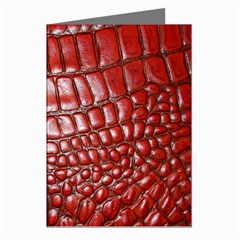 Ll Alligator Natural Color Greeting Cards (Pkg of 8) from ArtsNow.com Left