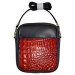 Ll Alligator Natural Color Girls Sling Bag