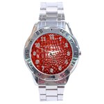 Ll Alligator Natural Color Stainless Steel Analogue Men’s Watch