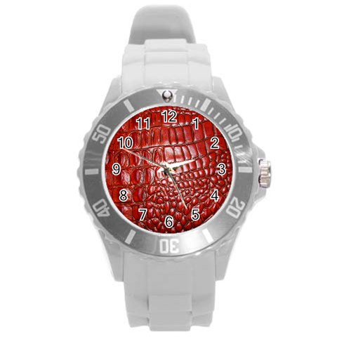 Ll Alligator Natural Color Round Plastic Sport Watch Large from ArtsNow.com Front