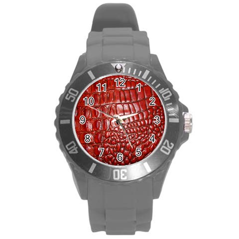 Ll Alligator Natural Color Round Plastic Sport Watch Large from ArtsNow.com Front