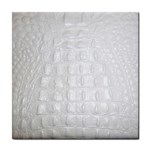 Ll Alligator White Tile Coaster