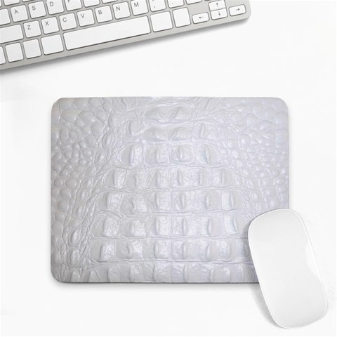 Ll Alligator White Small Mousepad from ArtsNow.com Front