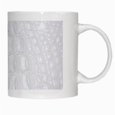 Ll Alligator White White Mug from ArtsNow.com Right