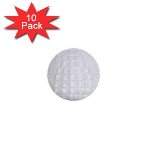 Ll Alligator White 1  Mini Button (10 pack)  from ArtsNow.com Front