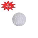 Ll Alligator White 1  Mini Button (10 pack) 