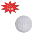 Ll Alligator White 1  Mini Button (100 pack) 