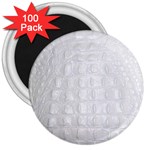 Ll Alligator White 3  Magnet (100 pack)