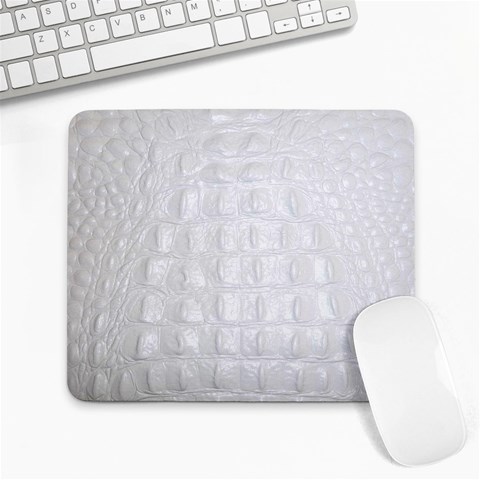 Ll Alligator White Large Mousepad from ArtsNow.com Front