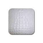 Ll Alligator White Rubber Coaster (Square)