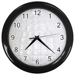 Ll Alligator White Wall Clock (Black)