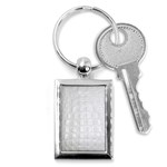 Ll Alligator White Key Chain (Rectangle)