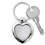 Ll Alligator White Key Chain (Heart)