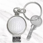 Ll Alligator White Nail Clippers Key Chain