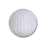 Ll Alligator White Rubber Coaster (Round)